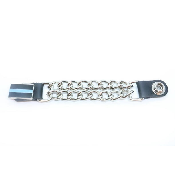Vest Extender 3 Row Silver Chain Biker MC Jacket Motorcycle Snap-2 pc Vest Extender 3 Row Silver Chain Biker MC Jacket Motorcycle Snap-2 pc